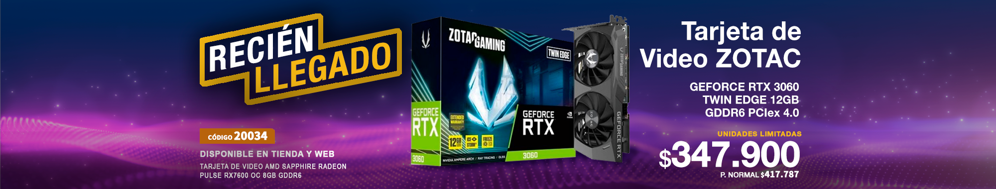 Banner Zotac 3060