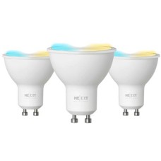pack de 3 ampolletas nexxt domotica inteligente wifi mr16 p/n nhb-w3203pk
