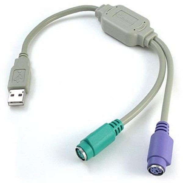 ADAPTADOR USB PS2 MOUSE Y TECLADO