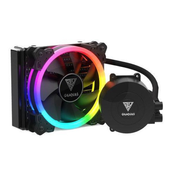 SISTEMA DE REFRIGERACION LIQUIDA GAMDIAS CHIONE E1A-120 ARGB WATERCOOLING P/N CHIONE E1A-120
