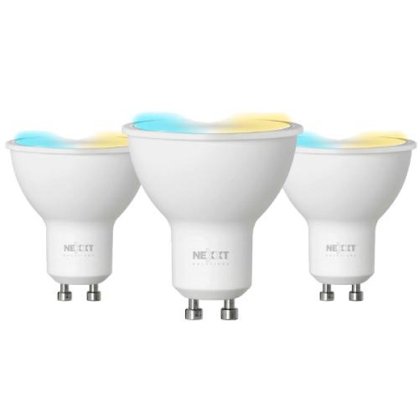 PACK DE 3 AMPOLLETAS NEXXT DOMOTICA INTELIGENTE WIFI MR16 P/N NHB-W3203PK