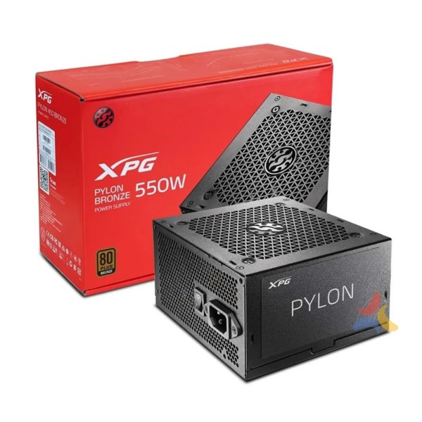 FUENTE DE PODER ADATA XPG PYLON 550W BRONZE P/N PYLON550B-BKCEU