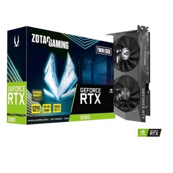 TARJETA DE VIDEO ZOTAC GEFORCE RTX 3060 TWIN EDGE 12GB GDDR6 PCIex 4.0 P/N ZT-A30600E-10M