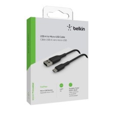 CABLE BELKIN USB  1 MT BLACK A MICROUSB  P/N CAB005BT1MBK