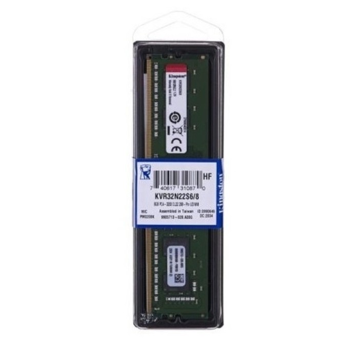 Kingston KVR32N22S6/8 (1 x 8GB | DIMM DDR4-3200) | SoloTodo.cl