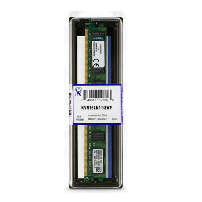Kingston KVR16LN11/8WP (1 x 8GB | DIMM DDR3-1600) | SoloTodo.cl