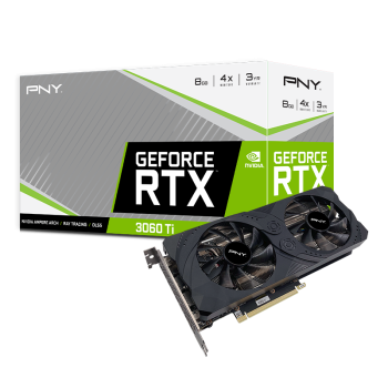 TARJETA DE VIDEO PNY GEFORCE® RTX™ 3060 TI 8GB UPRISING DUAL FAN LHR P/N VCG3060T8LDFMPB  