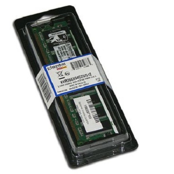 MEMORIA UDIMM DDR KINGSTON 512MB DDR 266 PC2100 BOX