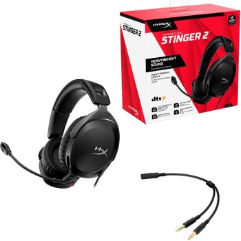 AUDIFONO GAMER HYPERX CLOUD STINGER 2 BLACK P/N 519T1AA
