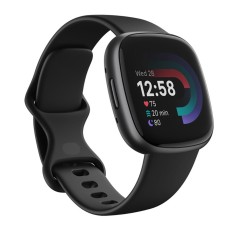SMARTBAND FITBIT VERSA 4 - ALUMINIO DE GRAFITO - RELOJ INTELIGENTE CON CORREA INFINITA - NFC, BLUETOOTH P/N FB523BKBK-US