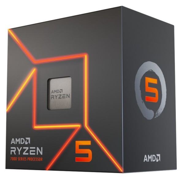 PROCESADOR AMD RYZEN 5 7600 3.8GHZ@5.1GHZ 6 NUCLEOS 12 HILOS sAM5 P/N  100-100001015BOX