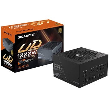 FUENTE DE PODER GIGABYTE 1000W UD1000GM PG5 PCIEX 5.0 80 PLUS GOLD P/N GP-UD1000GMPG5