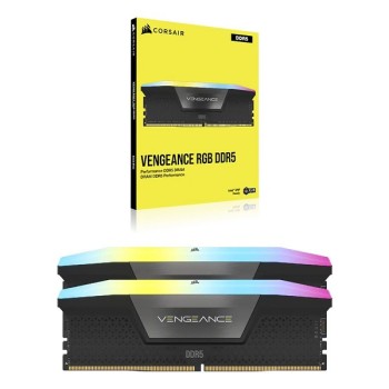 KIT DE MEMORIAS VENGEANCE RGB 32GB 2x16GB DDR5 KIT 5200MHz C40 P/N CMH32GX5M2B5200C40