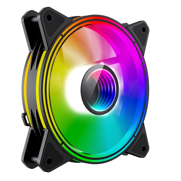 VENTILADOR PARA GABINETE GAMEMAX 12CM FN-12RAINBOW-Q-INFINITY  P/N FN-12RAINBOW-Q-INFINITY