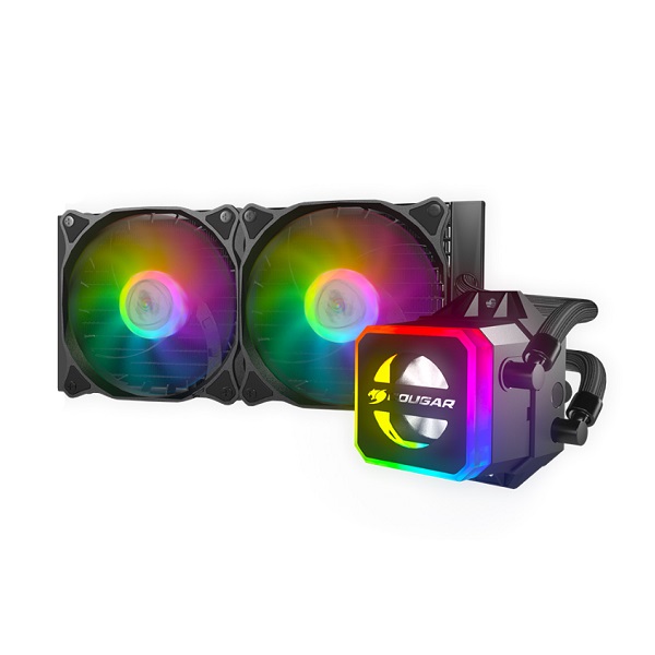 SISTEMA DE REFRIGERACION LIQUIDA COUGAR Watercooling Helor 240mm Dynamic RGB P/N 35CCL24.0004