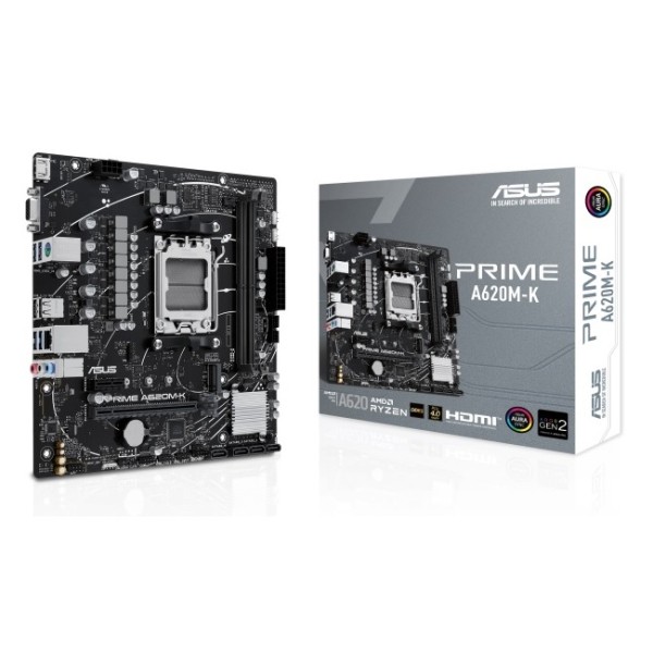 PLACA MADRE ASUS PRIME A620M-K AM5 P/N PRIME A620M-k