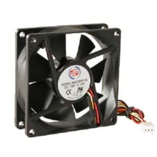 VENTILADOR PARA GABINETE 80MM X 25MM NEGRO