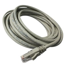 patch cord utp 5 metros categoria 5e gris