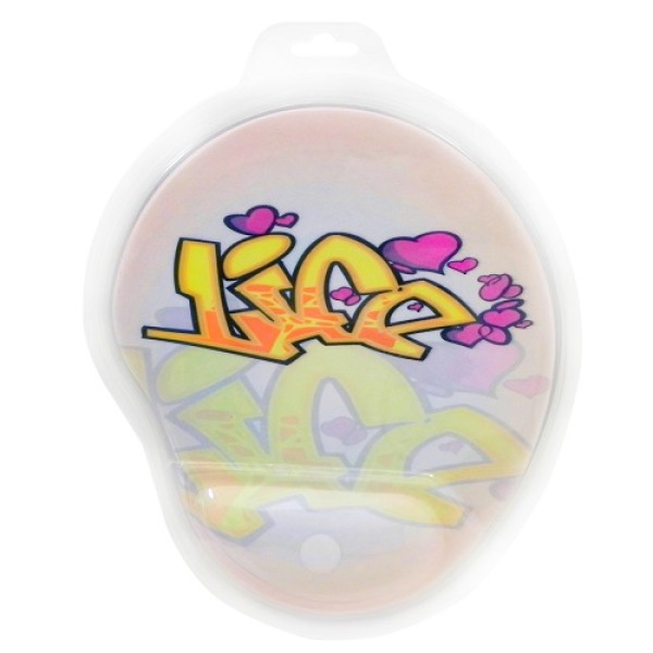 MOUSE PAD CON GEL MICROLAB GRAFFITTI PINK