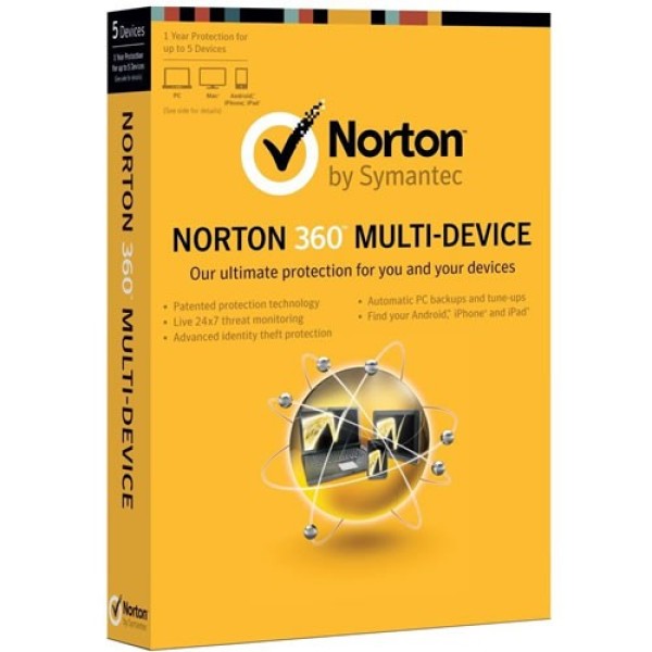 ANTIVIRUS NORTON 360 MULTI DEVICE PARA 1 USUARIO 5 DISPOSITIVOS 12 MESES P/N 21299255