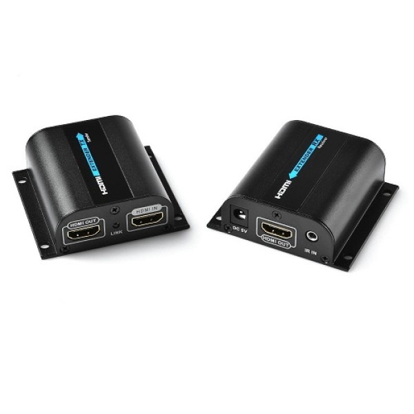 EXTENSION HDMI A HDMI E INFRAROJA HASTA 60 METROS POR UTP CAT6 
