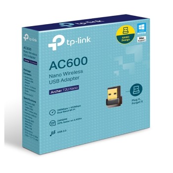 ADAPTADOR USB WIRELESS DUAL AC600 ARCHER T2U NANO TP-LINK P/N T2U NANO