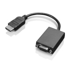 conversor de video lenovo hdmi a vga - hdmi (m) a hd-15 (vga) (h) - 20cm compatible con chromebooks p/n 0b47069