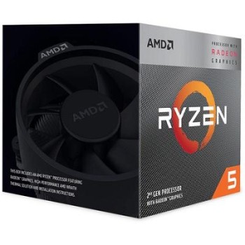 PROCESADOR AMD RYZEN 5 3400G 3.7GHZ /4.2GHZ 4 CORE 11 THREAD VIDEO VEGA 11 sAM4 P/N YD3400C5FHBOX